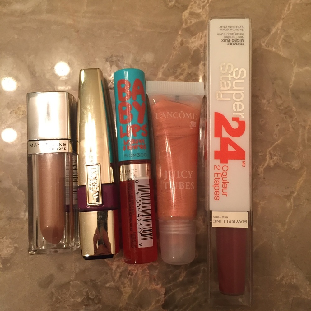 Lancôme Maybelline L’Oreal Lip Gloss Bundle